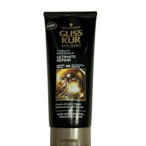 ماسک مو ترمیم کننده فوری گلیس Gliss Kur داخل حمام مدل Ultimate Repair حجم ۲۰۰ میل