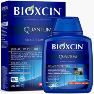 شامپو ضد ریزش مو بیوکسین مدل کوانتوم آبی – حجم 300 میلی‌لیتر