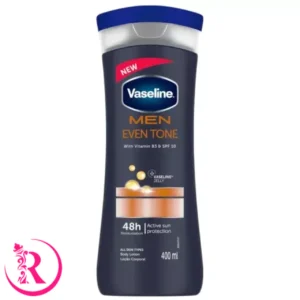 لوسیون بدن مردانه وازلین Vaseline مدل Men Even Tone حجم 400 میل