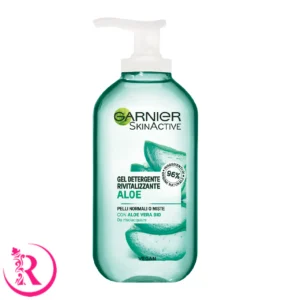 ژل شستشو و احیا کننده پوست صورت آلوئه ورا گارنیر 200 میل Garnier skin active gel detergente rivitalizzante aloe
