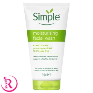 ژل شستشوی صورت سیمپل مدل Moisturizing حجم 150 میلی لیتر