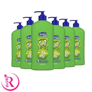 شامپو بچه و نرم کننده مو 3 در 1 سواو کیدز رایحه دلپذیر سیب حجم 532 میلی لیتر Suave Kids