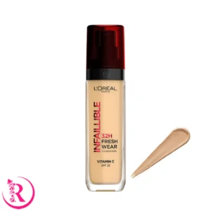 کرم پودر لورال LOREAL INFAILLIBLE شماره 120 حاوی ویتامین C و SPF25