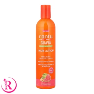 لوسیون آبرسان و پروتئین‌رسان مو کنتو مدل گوآوا و زنجبیل بیرون حمام (Cantu Guava & Ginger Hair Lotion) حجم 355 میل