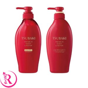 ست شامپو و نرم‌کننده رطوبت‌رسان و ترمیم‌کننده تسوباکی قرمز 450ml