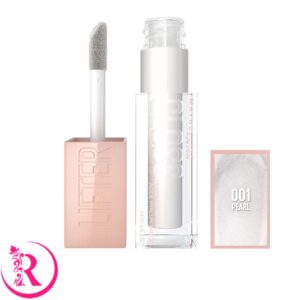 لیپ گلاس میبلین لیفتر گلاس رنگ 001 PEARL | براق، آبرسان و حجم‌دهنده لب