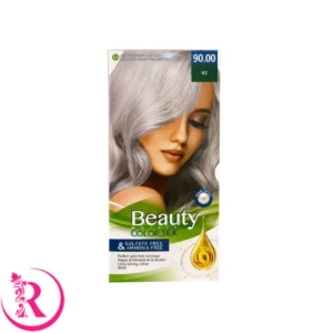 کیت رنگ مو زنانه فاقد سولفات و آمونیاک بیوتی شماره 90.00 رنگ ICE (یخی) حجم 80 میل 