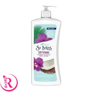 لوسیون بدن نارگیل و گل ارکیده سینت ایوز St Ives Softening Coconut and Orchid حجم 621 میلی لیتر