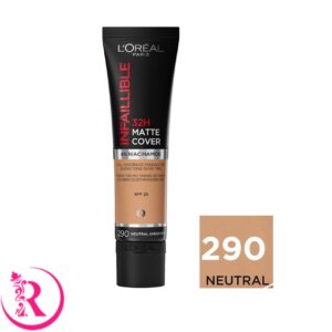 کرم پودر لورال اینفالیبل 32 ساعته مات کاور شماره 290 Neutral Undertone