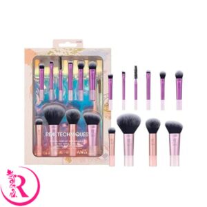 ست براش ۱۰ تکه ریل تکنیک اصل به همراه کیف مدل Travel Fantasy