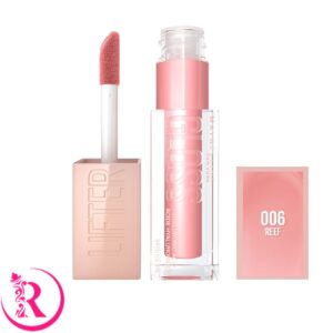 لیپ گلاس میبلین لیفتر گلاس رنگ 006 Reef | برق لب مرجانی و آبرسان