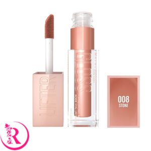 لیپ گلاس میبلین لیفتر گلاس رنگ 008 Stone | آبرسان و حجم‌دهنده لب