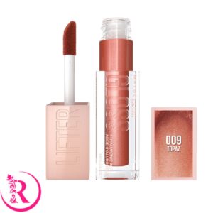 لیپ گلاس میبلین لیفتر گلاس رنگ 009 Topaz | براق و آبرسان لب