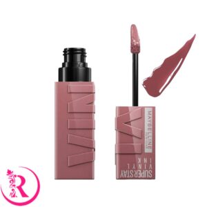 رژ لب مایع براق میبلین سوپر استی رنگ 110 Awestruck