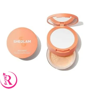 پودر فیکس دو منظوره شیگلم صورت و زیر چشم رنگ Natural Linen نارنجی