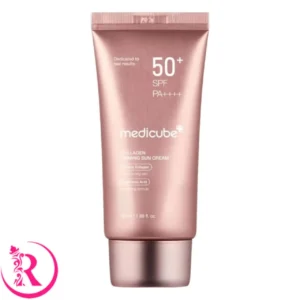 کرم ضدآفتاب سفت‌کننده و آبرسان کلاژن مدی کیوب 50 میلی‌لیتر (Medicube Collagen Firming Sun Cream SPF50+)