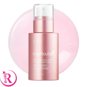 سرم تقویت‌کننده پوست PDRN پینک کالژن اگزوزوم شات 2,000 PPM مدی کیوب 30 میل