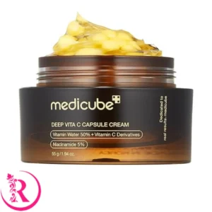کرم کاسه‌ای کپسولی ویتامین سی مدی کیوب 55 گرم (Medicube Deep Vitamin C Golden Capsule Face Moisturizer)