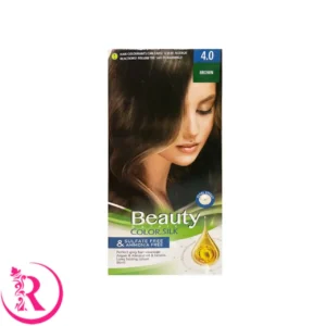 کیت رنگ مو زنانه فاقد سولفات و آمونیاک بیوتی شماره 4.0 رنگ BROWN (قهوه ای) حجم 80