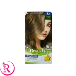 کیت رنگ مو زنانه فاقد سولفات و آمونیاک بیوتی شماره 8.1 رنگ LIGHT ASH BLONDE (بلوند خاکستری روشن)