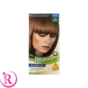 کیت رنگ مو زنانه فاقد سولفات و آمونیاک بیوتی شماره 6.65 رنگ DARK CHOCOLATE (بلوند شکلاتی تیره)