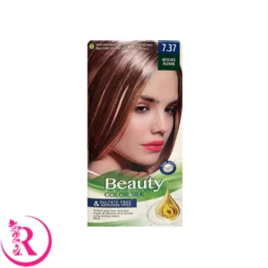کیت رنگ مو زنانه فاقد سولفات و آمونیاک بیوتی شماره 7.37 رنگ NESCAFE BLONDE (بلوند نسکافه ای)