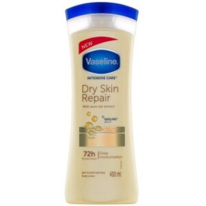 لوسیون بدن نرم و ترمیم کننده مدل Dry Skin Repair مناسب پوست های خیلی خشک حجم 400 میل وازلین